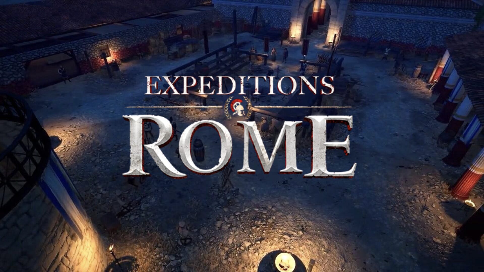 Expeditions: Rome - Gameplay screenshot with logo